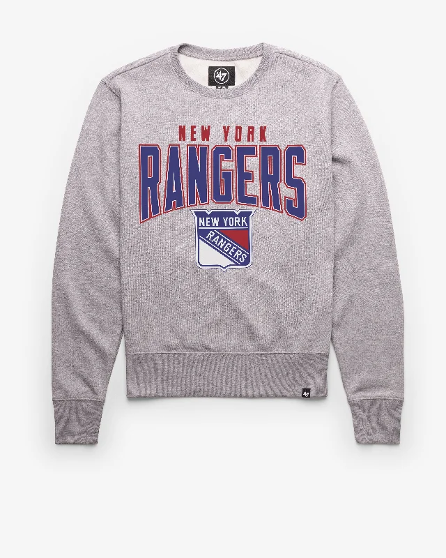 Moisture - wicking men sweatshirt for workouts NEW YORK RANGERS TEAM ELEMENTS ARCH '47 HEADLINE CREW