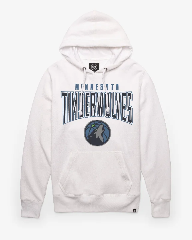 Men sweatshirt with a high - neck for added style MINNESOTA TIMBERWOLVES TEAM ELEMENTS ARCH '47 HEADLINE HOOD