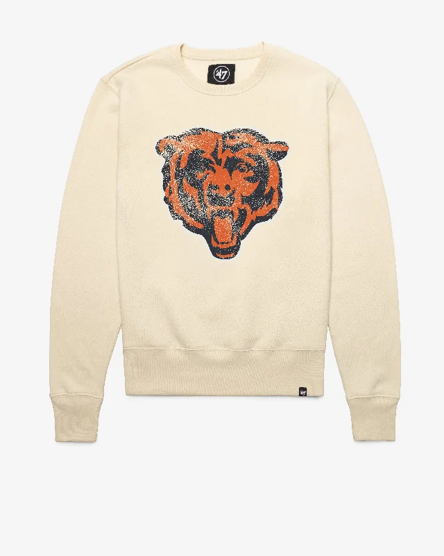 Solid - color men sweatshirt in classic navy blue CHICAGO BEARS D IMPRINT '47 HEADLINE CREW