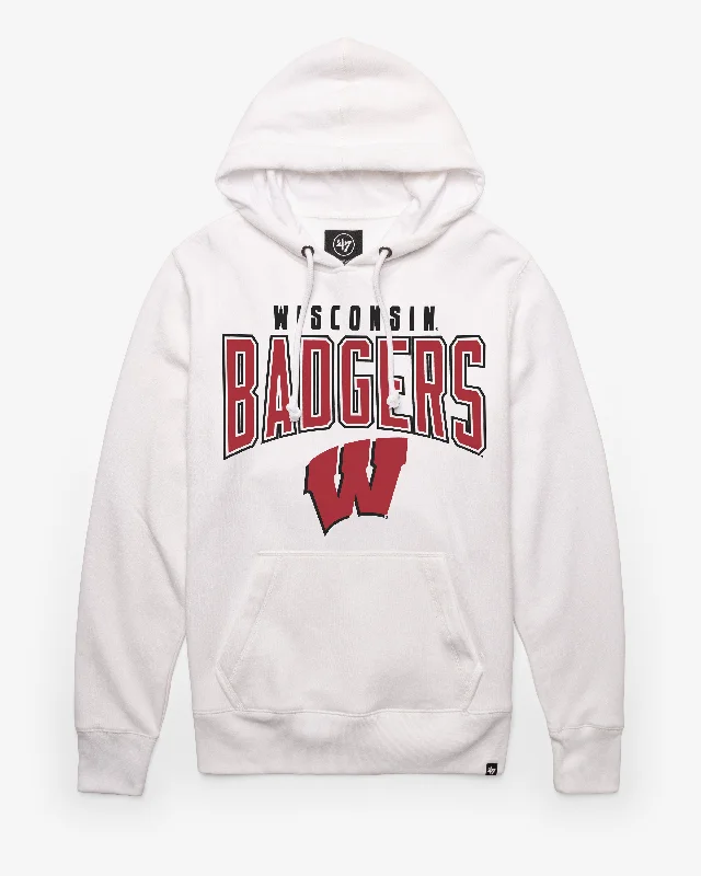 Plus - size men sweatshirt for a comfortable and stylish fit WISCONSIN BADGERS TEAM ELEMENTS ARCH '47 HEADLINE HOOD