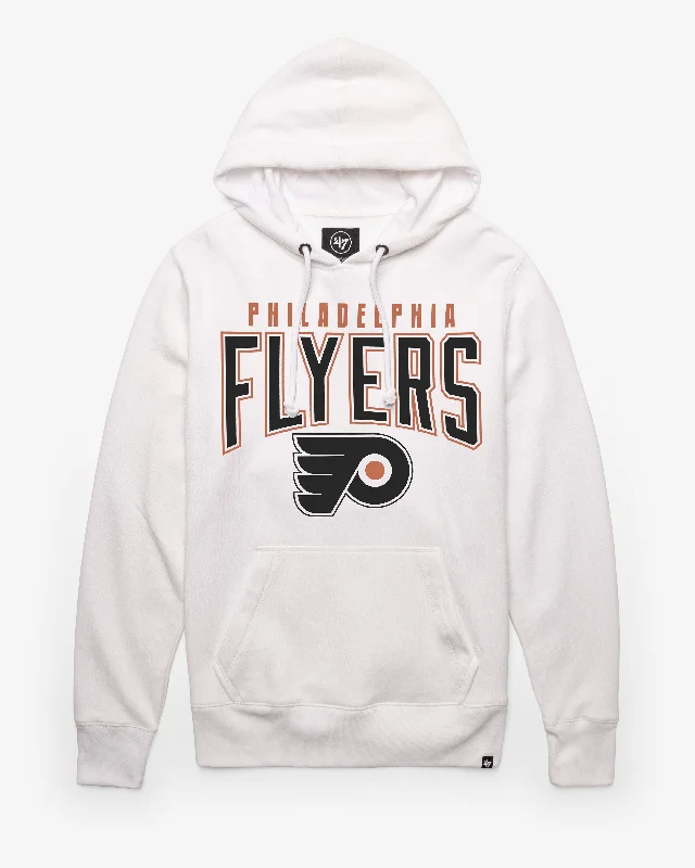 Plus - size men sweatshirt for a comfortable and stylish fit PHILADELPHIA FLYERS TEAM ELEMENTS ARCH '47 HEADLINE HOOD
