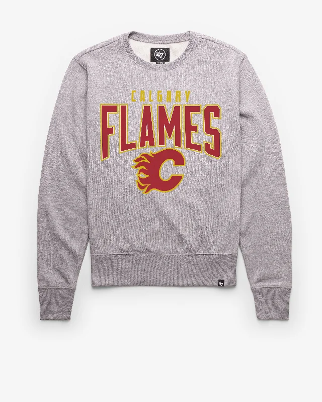 Oversized men sweatshirt for a relaxed fit CALGARY FLAMES TEAM ELEMENTS ARCH '47 HEADLINE CREW