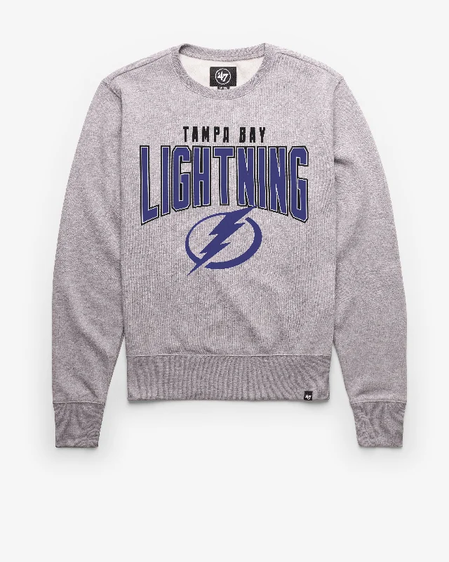 Christmas - themed men sweatshirt for the holiday season TAMPA BAY LIGHTNING TEAM ELEMENTS ARCH '47 HEADLINE CREW