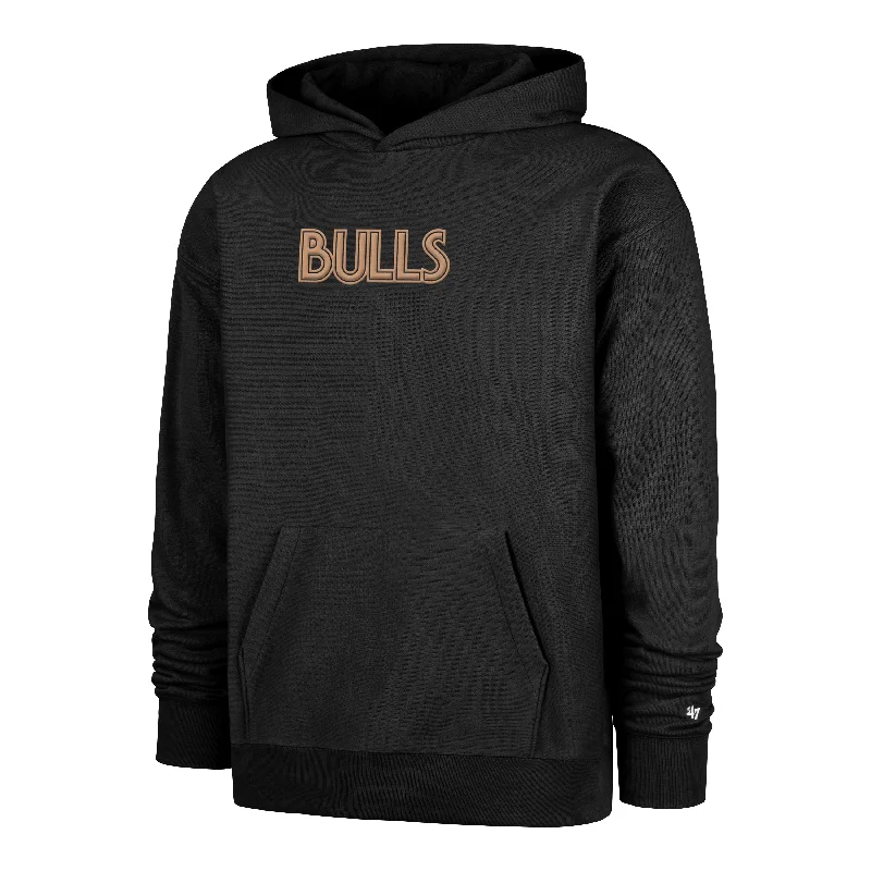 Fleece - lined men sweatshirt for extra warmth in winter CHICAGO BULLS CITY EDITION DOUBLE CROSSOVER '47 FOUNDATION HOOD