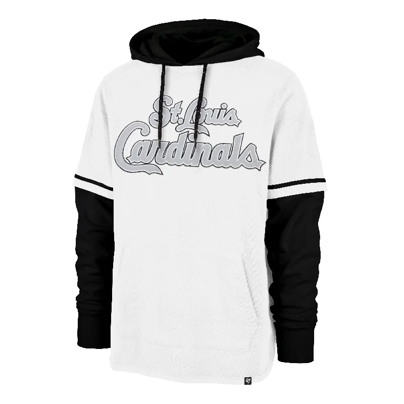 Lightweight men sweatshirt for spring and autumn ST. LOUIS CARDINALS FLASHBACK SHORTSTOP '47 PULLOVER HOOD