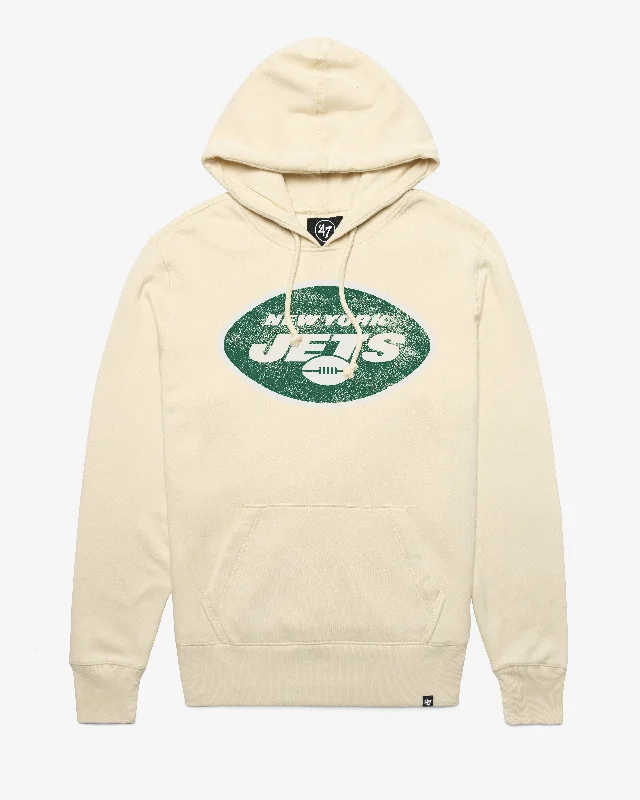 Men sweatshirt with a high - neck for added style NEW YORK JETS D IMPRINT '47 HEADLINE HOOD