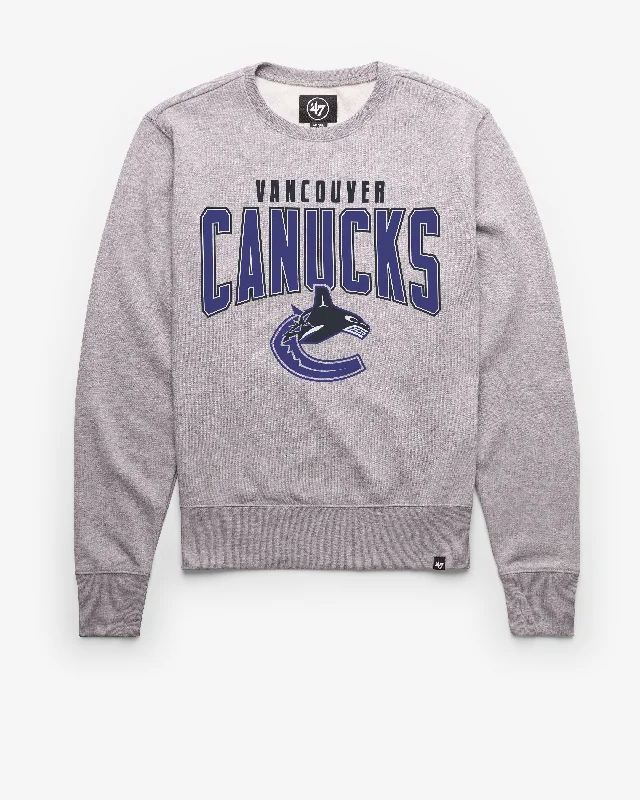 V - neck men sweatshirt for a unique look VANCOUVER CANUCKS TEAM ELEMENTS ARCH '47 HEADLINE CREW