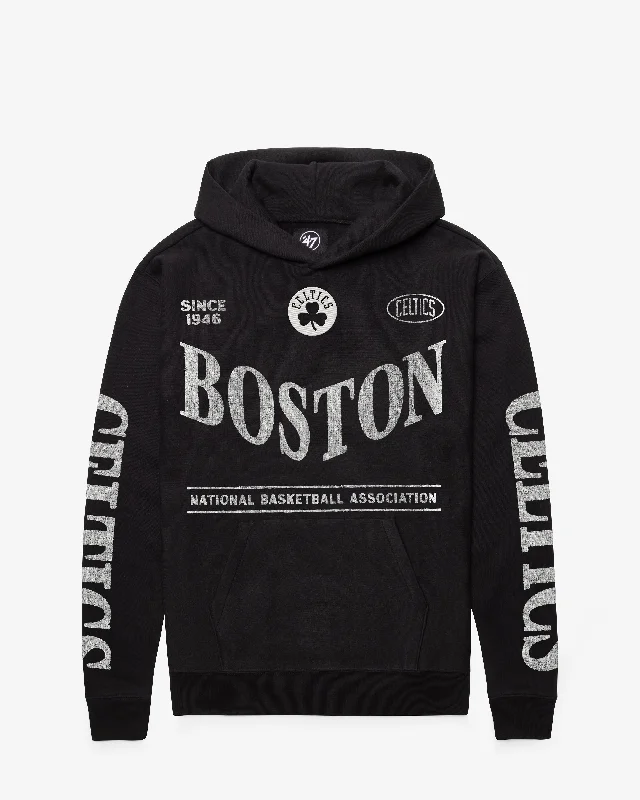Lightweight men sweatshirt for spring and autumn BOSTON CELTICS GRINDSTONE '47 FOUNDATION HOOD