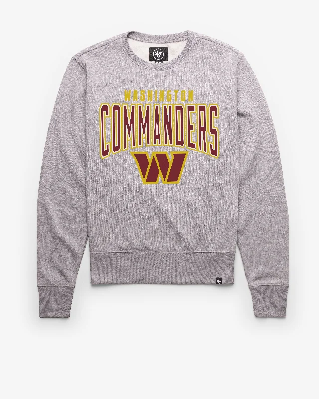 Slim - fit men sweatshirt to show off your physique WASHINGTON COMMANDERS TEAM ELEMENTS ARCH '47 HEADLINE CREW