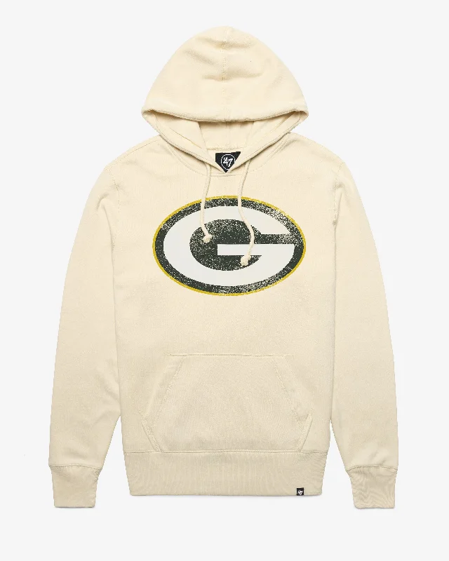 Men sweatshirt with a high - neck for added style GREEN BAY PACKERS D IMPRINT '47 HEADLINE HOOD