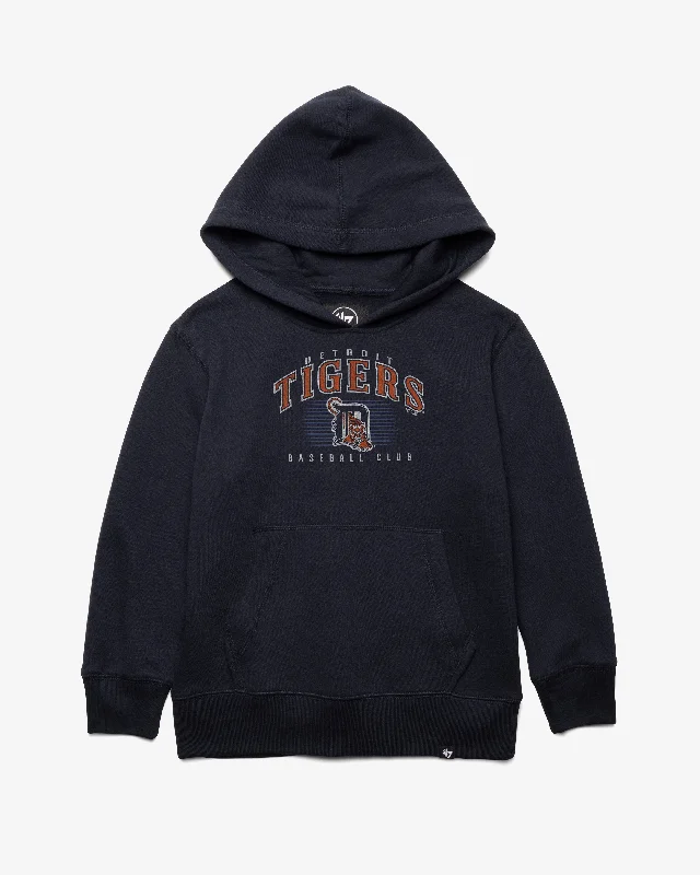 Hooded men sweatshirt with a drawstring closure DETROIT TIGERS COOPERSTOWN DOUBLE HEADER '47 HEADLINE HOOD KIDS