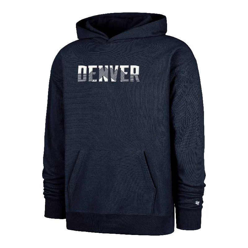 Luxury men sweatshirt made from high - end materials DENVER NUGGETS CITY EDITION DOUBLE CROSSOVER '47 FOUNDATION HOOD