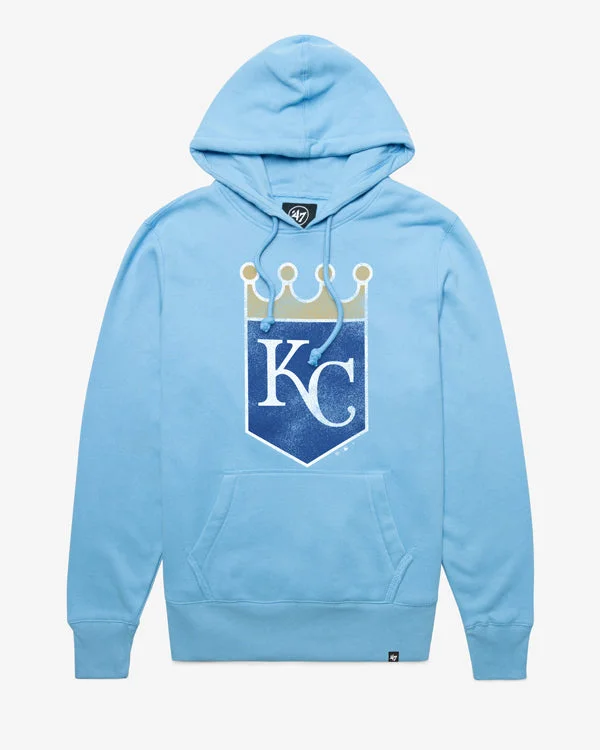 Moisture - wicking men sweatshirt for workouts KANSAS CITY ROYALS D IMPRINT '47 HEADLINE HOOD