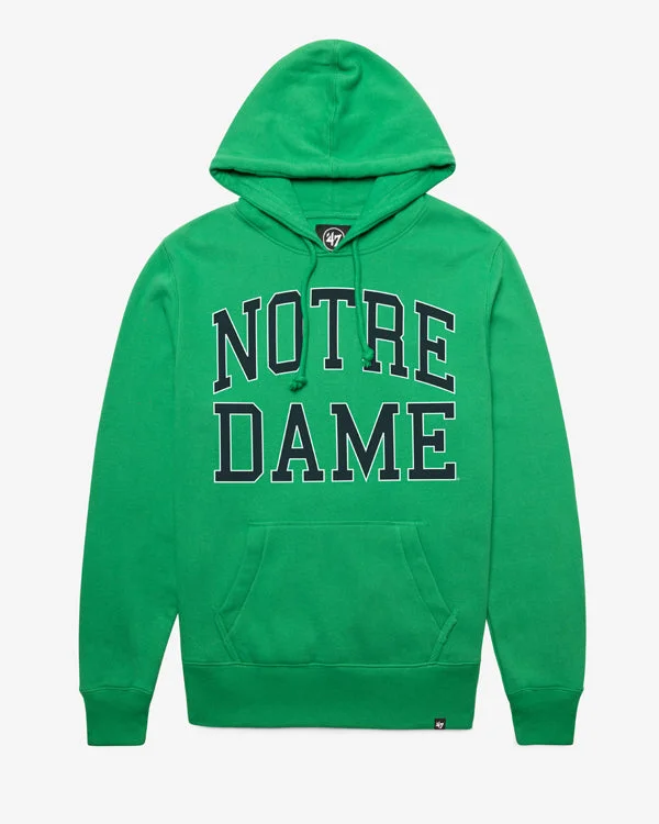 Men sweatshirt with a pocket for convenience NOTRE DAME FIGHTING IRISH WORDMARK '47 HEADLINE HOOD