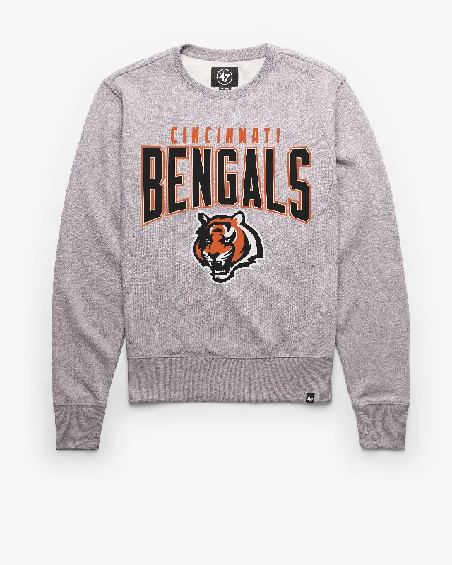 Men sweatshirt with a high - neck for added style CINCINNATI BENGALS TEAM ELEMENTS ARCH '47 HEADLINE CREW