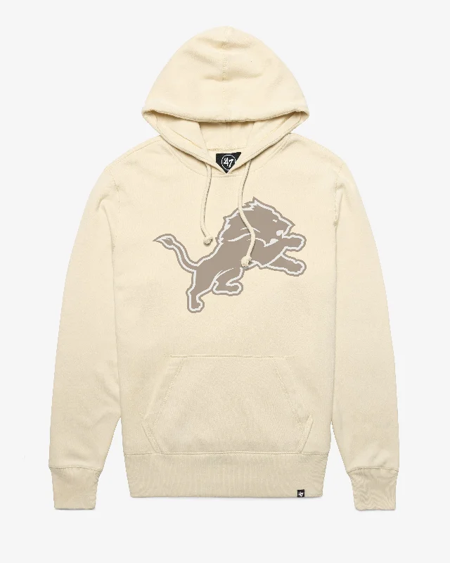V - neck men sweatshirt for a unique look DETROIT LIONS IMPRINT '47 HEADLINE HOOD