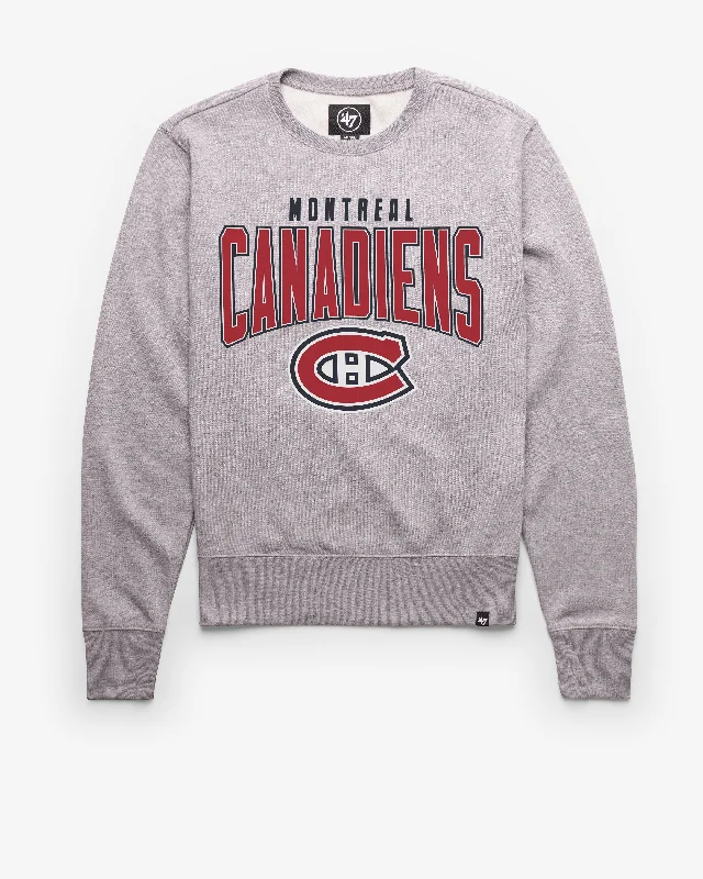 Moisture - wicking men sweatshirt for workouts MONTREAL CANADIENS TEAM ELEMENTS ARCH '47 HEADLINE CREW