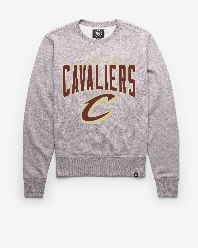 Fleece - lined men sweatshirt for extra warmth in winter CLEVELAND CAVALIERS TEAM ELEMENTS ARCH '47 HEADLINE CREW