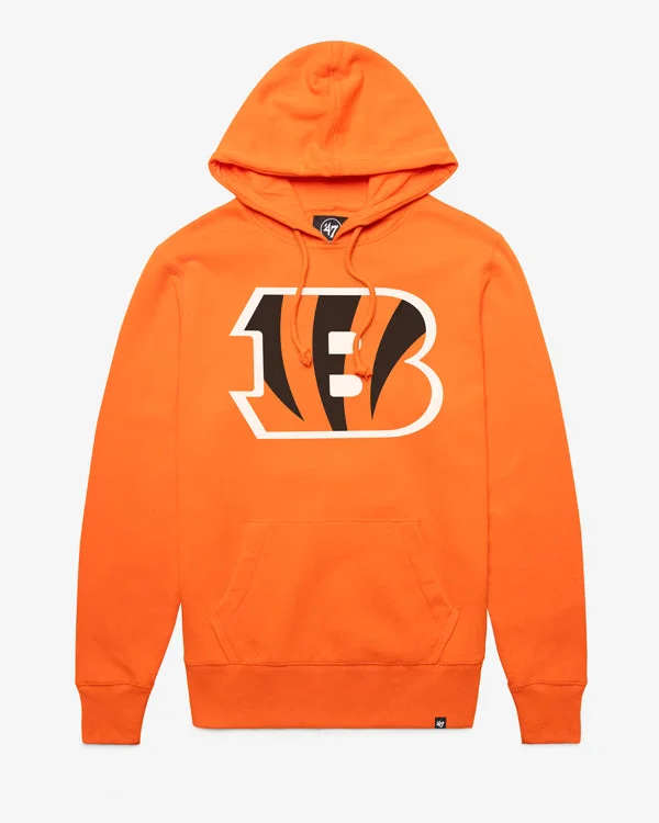 Solid - color men sweatshirt in classic navy blue CINCINNATI BENGALS IMPRINT '47 HEADLINE HOOD