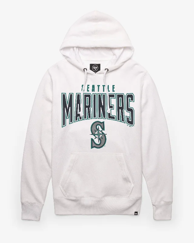 V - neck men sweatshirt for a unique look SEATTLE MARINERS TEAM ELEMENTS ARCH '47 HEADLINE HOOD