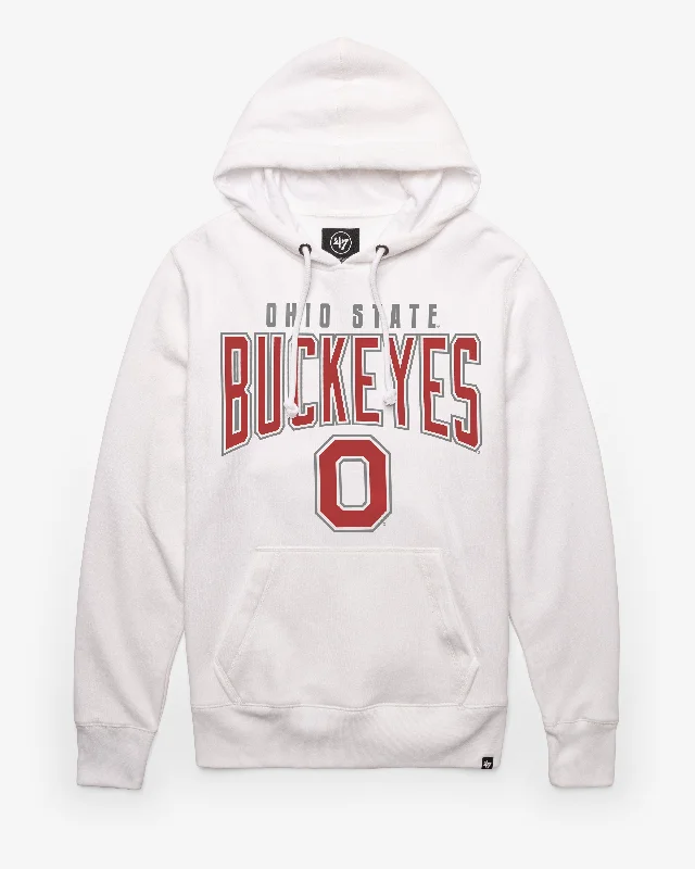 Striped men sweatshirt with a nautical theme OHIO STATE BUCKEYES TEAM ELEMENTS ARCH '47 HEADLINE HOOD
