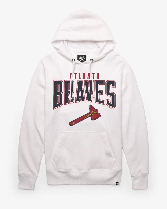 Thermal men sweatshirt for cold - weather activities ATLANTA BRAVES TEAM ELEMENTS ARCH '47 HEADLINE HOOD