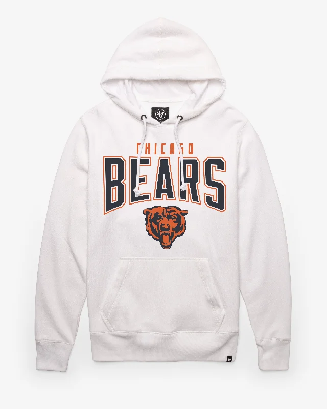 Plus - size men sweatshirt for a comfortable and stylish fit CHICAGO BEARS TEAM ELEMENTS ARCH '47 HEADLINE HOOD