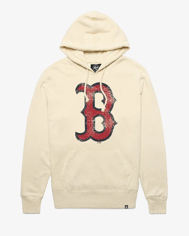 Luxury men sweatshirt made from high - end materials BOSTON RED SOX D IMPRINT '47 HEADLINE HOOD