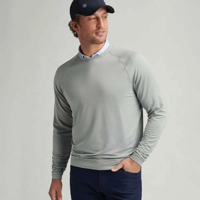 Peter Millar Men's Beaumont Performance Crew Sweater - Gale Grey