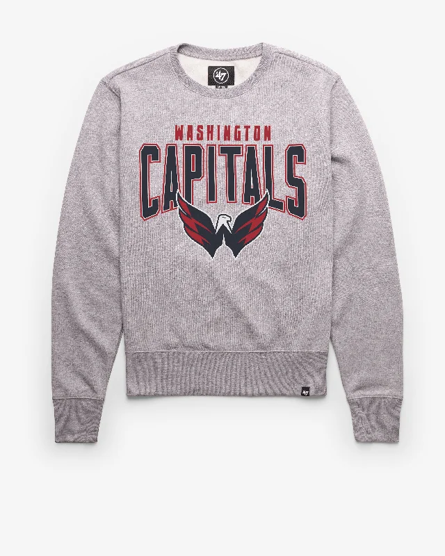 Fleece - lined men sweatshirt for extra warmth in winter WASHINGTON CAPITALS TEAM ELEMENTS ARCH '47 HEADLINE CREW