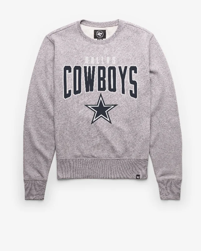 V - neck men sweatshirt for a unique look DALLAS COWBOYS TEAM ELEMENTS ARCH '47 HEADLINE CREW