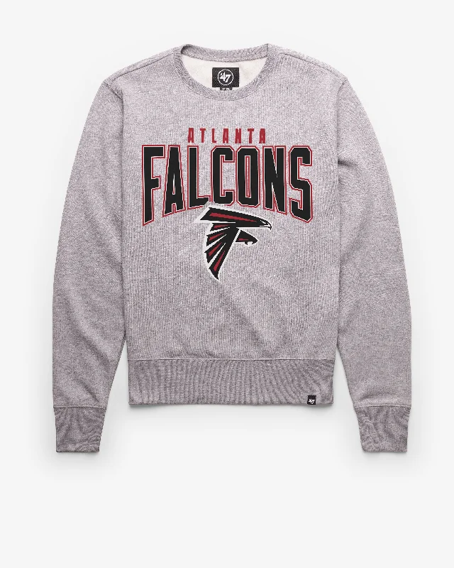 Fleece - lined men sweatshirt for extra warmth in winter ATLANTA FALCONS TEAM ELEMENTS ARCH '47 HEADLINE CREW