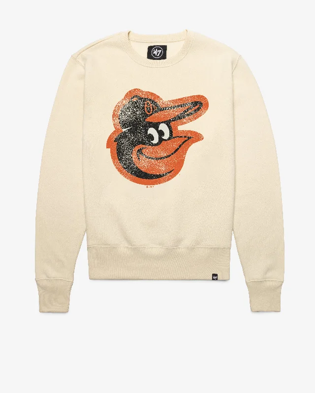 Solid - color men sweatshirt in classic navy blue BALTIMORE ORIOLES D IMPRINT '47 HEADLINE CREW