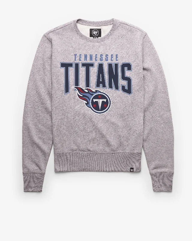 Striped men sweatshirt with a nautical theme TENNESSEE TITANS TEAM ELEMENTS ARCH '47 HEADLINE CREW