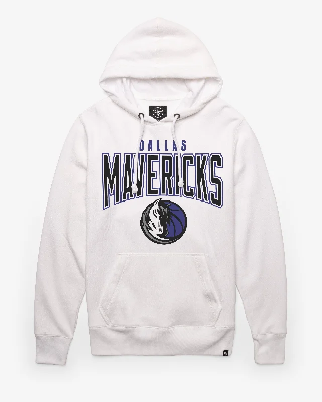 Hooded men sweatshirt with a drawstring closure DALLAS MAVERICKS TEAM ELEMENTS ARCH '47 HEADLINE HOOD