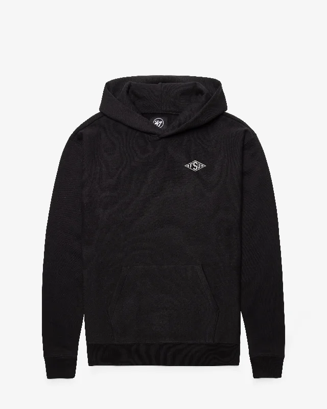Men sweatshirt for outdoor adventures like hiking FLORIDA STATE SEMINOLES VINTAGE MONOGRAM BACKER '47 FOUNDATION HOOD
