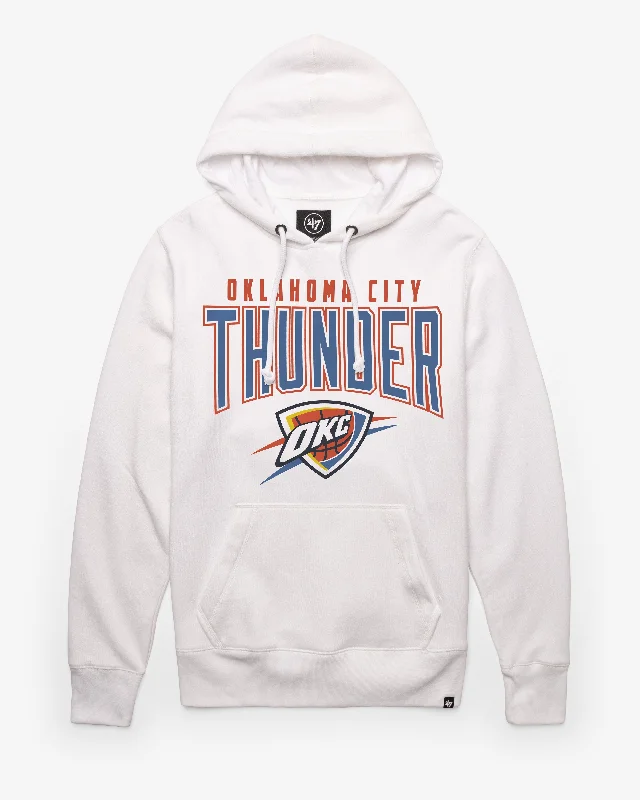 Oversized men sweatshirt for a relaxed fit OKLAHOMA CITY THUNDER TEAM ELEMENTS ARCH '47 HEADLINE HOOD