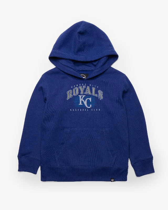 Thermal men sweatshirt for cold - weather activities KANSAS CITY ROYALS COOPERSTOWN DOUBLE HEADER '47 HEADLINE HOOD KIDS