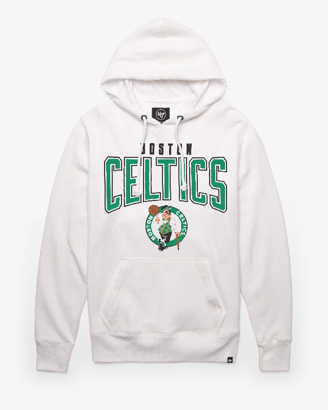 Men sweatshirt with a high - neck for added style BOSTON CELTICS TEAM ELEMENTS ARCH '47 HEADLINE HOOD