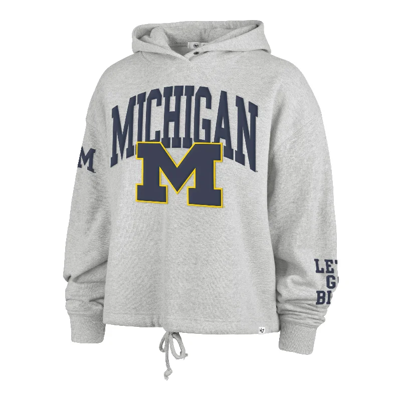 Lightweight men sweatshirt for spring and autumn MICHIGAN WOLVERINES HIGH HOPES '47 VENICE HOOD WOMENS