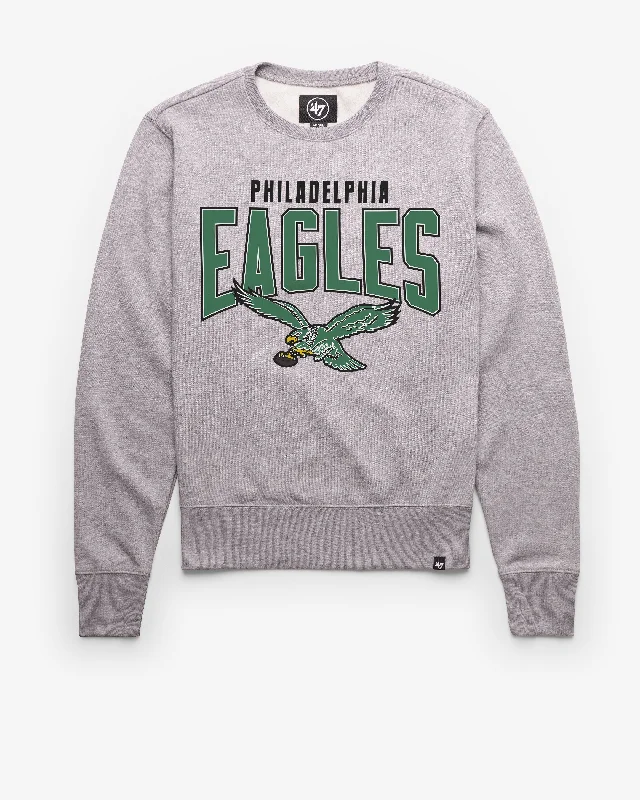 Organic cotton men sweatshirt for eco - conscious buyers PHILADELPHIA EAGLES HISTORIC TEAM ELEMENTS ARCH '47 HEADLINE CREW