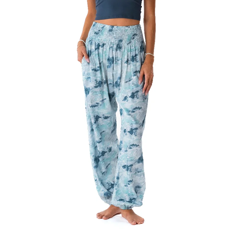 Men's drawstring casual jogger pants for comfortable workouts Amazonite Harem Pants