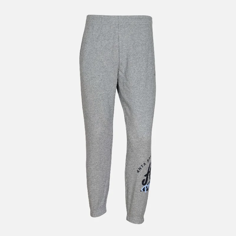 Men's distressed casual cotton pants for a laid - back bohemian style MEN KNIT TRACK PANTS