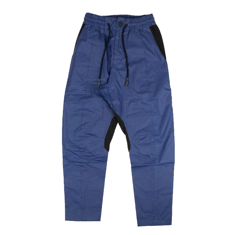 Men's distressed casual cotton pants for a laid - back bohemian style Byborre D5 Pants - Blue/Black