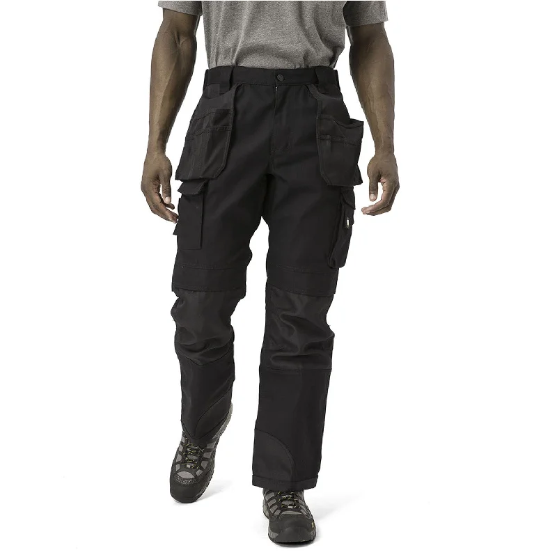 Men's drawstring casual jogger pants for comfortable workouts CAT Men's Trademark Work Pants_Black