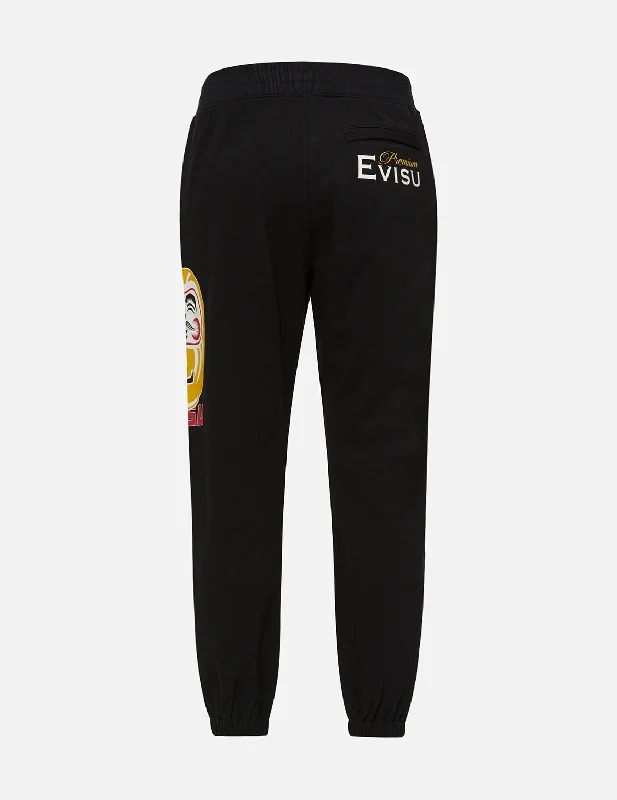 Men's pleated front casual wool blend pants for a classic aesthetic Double-face Daruma Print Sweatpants