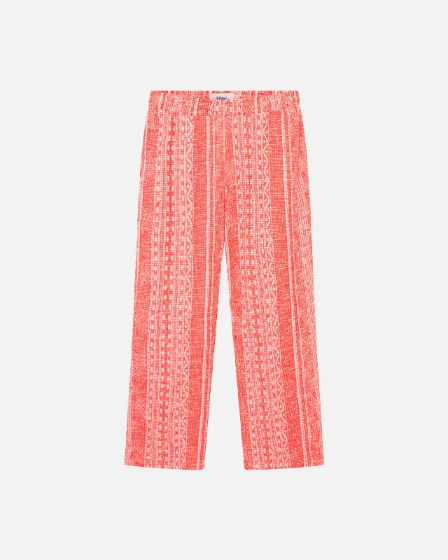 Men's pleated front casual wool blend pants for a classic aesthetic Encinitas Pants Red