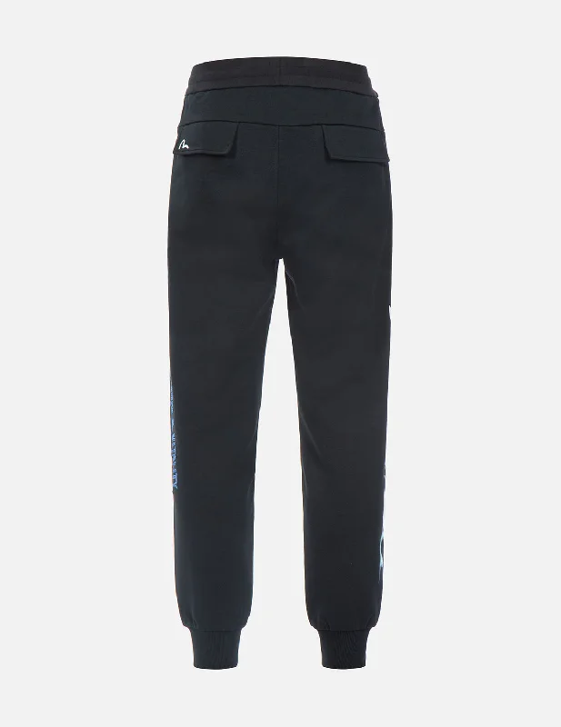 Men's tapered leg casual twill pants for a modern office look Flame Logo Print Sweatpants