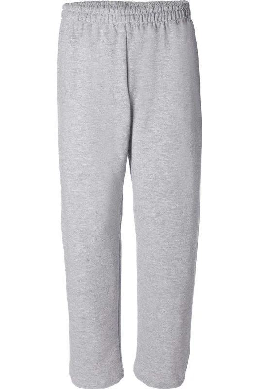 Men's cropped length casual linen pants for a breezy summer vibe Gildan Heavy Blend Open-Bottom Sweatpants