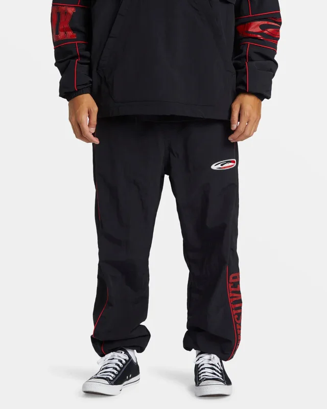 Men's cropped length casual linen pants for a breezy summer vibe Griff Elastic Waist Track Pants
